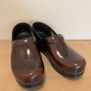 Dansko Brown Leather Slip-On Loafers Size 39